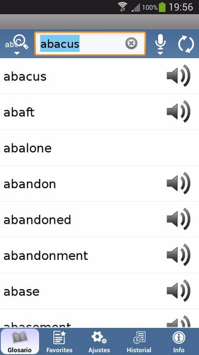 Diccionario Inglés Español Con Módulos De Voz Android