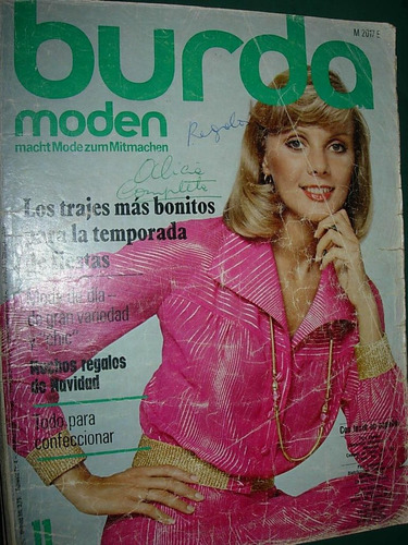 Revista Burda Con Moldes Ropa Moda Costura Molderia 11/73