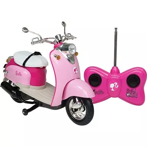 Carro Moto Controle Remoto Barbie Disney Candide