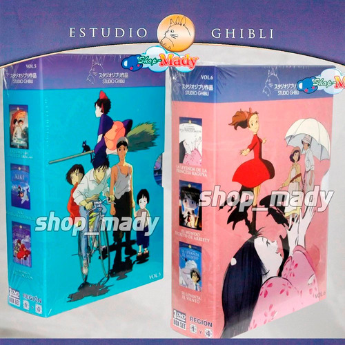 Colección De 20 Películas Dvd Del Studio Ghibli Reg. 1 Y 4 | Envío gratis