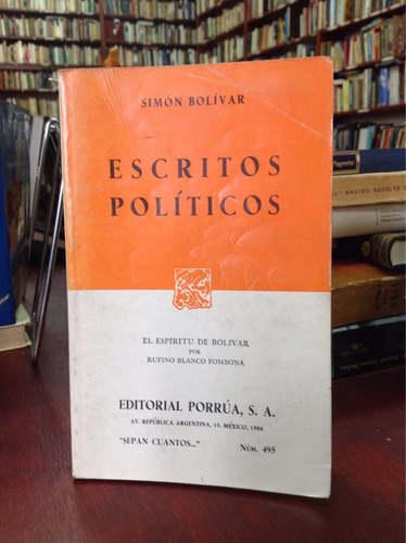 Escritos Políticos. Simón Bolívar