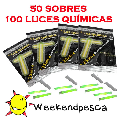 Luz Quimica Para Pesca 100tubos-weekendpesca-envíos Locales