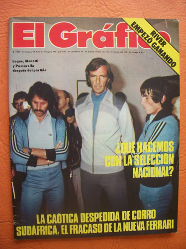 El Grafico 3048 7/3/1978 Menotti Seleccion Ferrari River