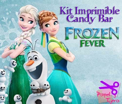 Kit Imprimible Candy Bar Frozen Fever 2015