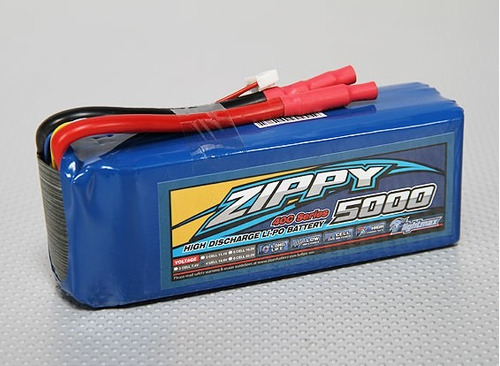 Lipo Bateria 5000mah 4s 40c 14.8v Zippy Drone Aero Auto