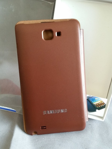 Capa Flip Cover Marron Original, Samsung, Sem Arranhões