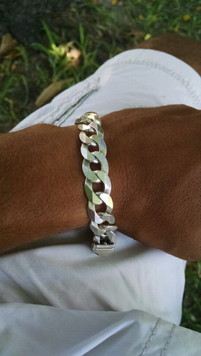 Pulseira De Prata Masculina 925 Italiana