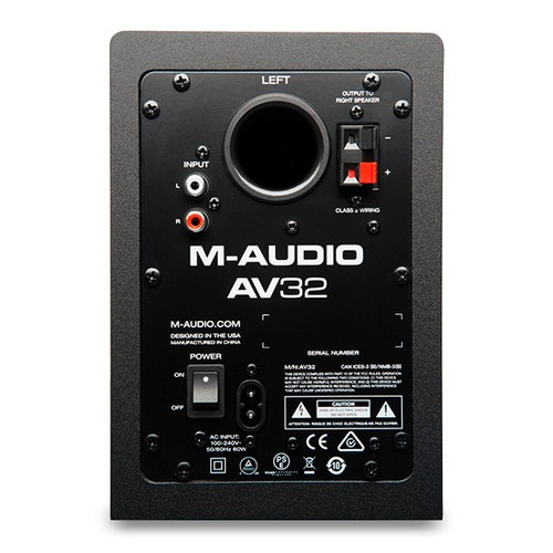 M-audio Av32 Par De Monitores De Áudio . Loja . Nf + Gtia !