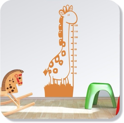 Régua Crescimento Adesivo Decorativo Girafa Girafinha Parede