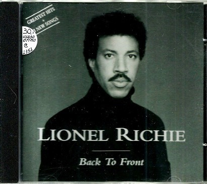 Cd / Lionel Richie = Back To Front - 16 Sucessos