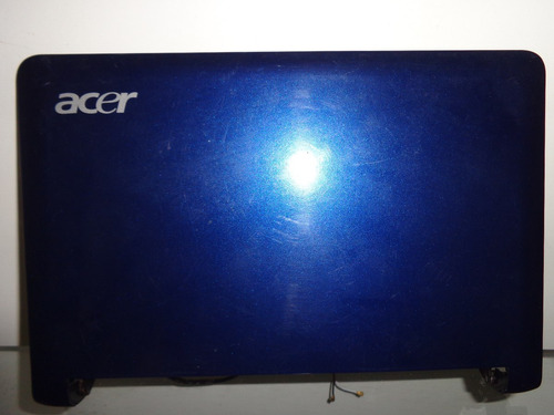 Carcaça Tampa Da Tela Lcd Netbook Acer Aspire One Zg5 Azul