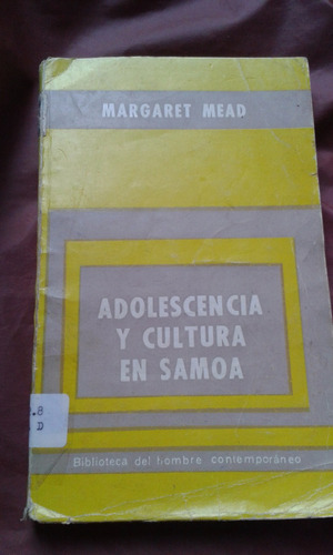 Adolescencia Y Cultura En Samoa. Margaret Mead.