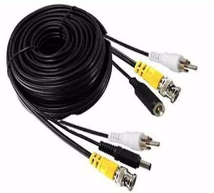Cable Cctv Armado 20mts Video Bnc + Audio Rca + Alimentacion