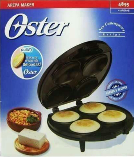 Tosty Arepa Oster Original De 4 Arepas Delgadas Mod. 4895