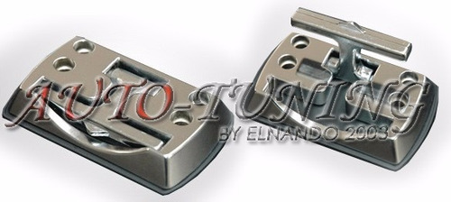 Imagen 2 de 7 de Gancho Cornamuza Plegable Cromada Soporte Metal Pick Up Par
