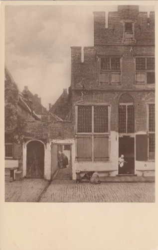 1929 Antigua Postal Pintura De Vermeer Rijsmuseum Amsterdam