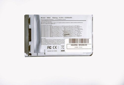 Bateria Apple Powerbook G4 12 M8760 Plata 4400mah