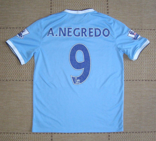 Camisa Original Manchester City 2013/2014 Home #9 A. Negredo