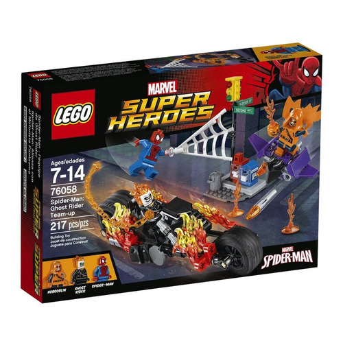 Lego Marvel Super Heroes Spider Man Y Ghost Rider 76058