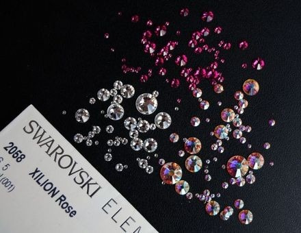 100 Cristales Swarovski Original Para Uñas En Tamaño 6,8,10s