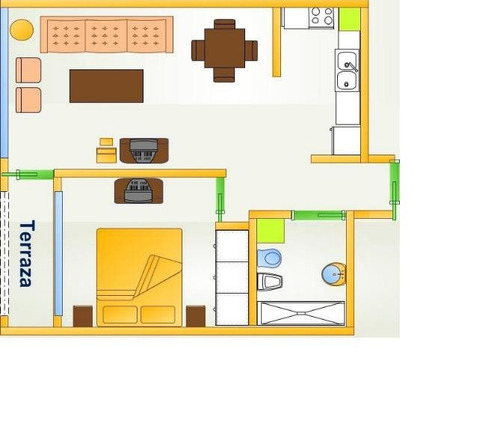 Imagen 8 de 14 de Doce Lunas 1 Dorm Piso 10