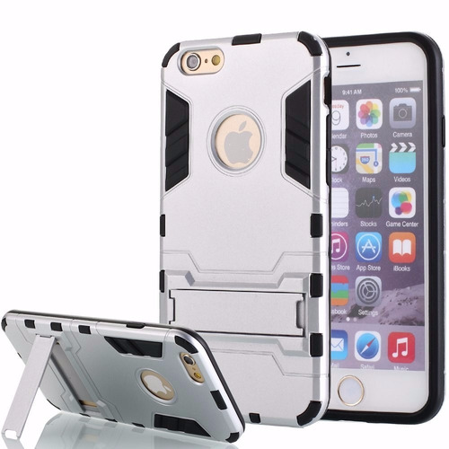 Case Protector Touch Armor Ironman Plateado iPhone 6 / 6s