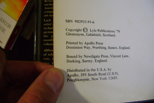Libro Catalogo The Lyle Official Arts 1980