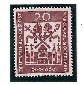 Alemania 1960 Scott # 817 Sello Mint** Sin Bisagra