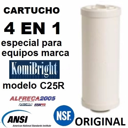 Cartucho 4 En 1 Para Komibright Mod.c25r Osmosis Inversa