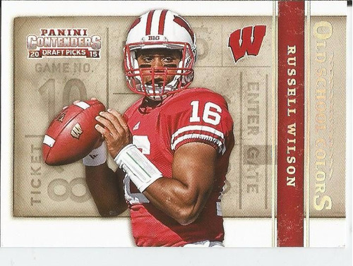 2015 Contenders Draft Picks Old School Colors Russell Wilson