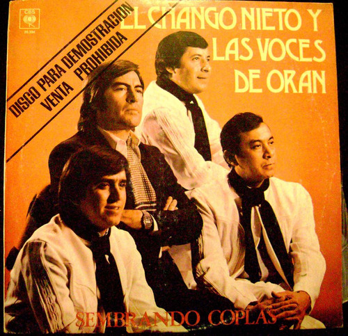 El Chango Nieto Y La Voces De Oran-sembrando Coplas-lp Promo