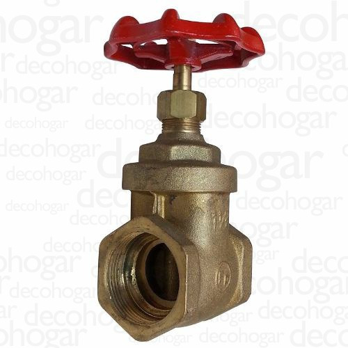 Válvula Esclusa Agua Riego De Bronce 1½'' Valforte Importada