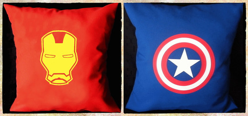 Almohadones Civil War Capitan América Iron Man Avengers