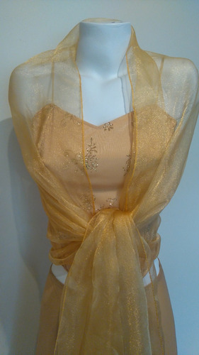 Traje Conjunto Fiesta 3 Pieza Dorado S  (xs-s)