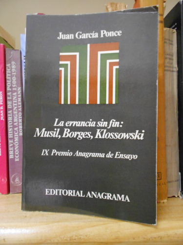 La Errancia Sin Fin Juan Garcia Ponce