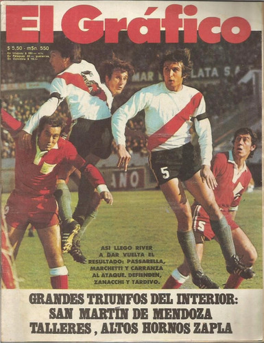 El Grafico / Nº 2860 / 1974 / Tapa River Independiente