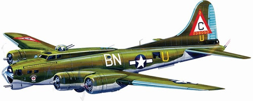 Guillows Avion B17g Flying Fortress Madera Balsa Armar 1/28