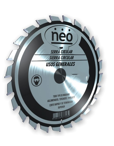 Hoja De Sierra Circular 71/4puLG Neo As7724aw Madera 24t