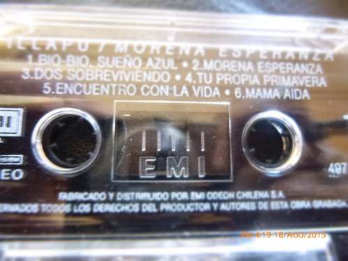 Cassette De Illapu Morena Esperanza -- Emi (309