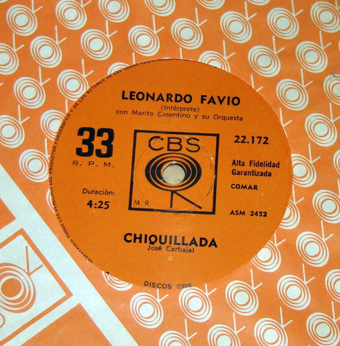 Leonardo Favio Cantan Alegres Cantores / Chiquillada / Kktus