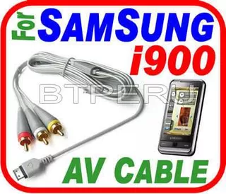Cable Av Samsung Omnia I900 F500 U900 Conecta A La Tv Rca