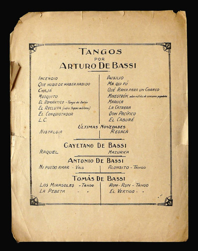 Imagen 3 de 3 de Tango Antiguo Partitura El Caburé. 21012