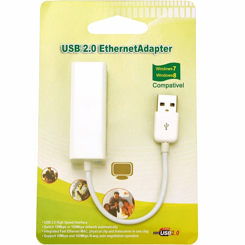 10 Placa Rede Usb Externa Rj45 Adaptador Lan Ethernet 10/100