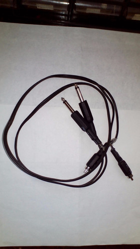 Cable Stereo 2 Plug Grandes 6,5mm Mono A 2 Plug Rca 1 Metro