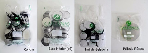 Button Imã De Geladeira 55mm (100 Buttons Desmontados)