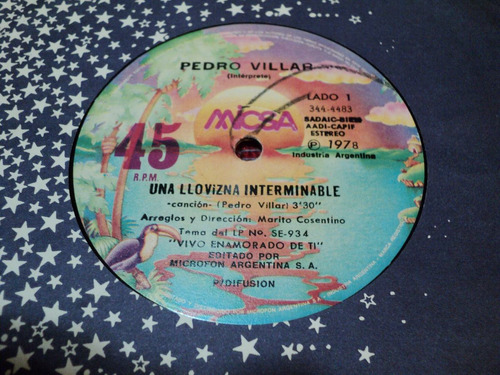 Disco Simple De Pedro Villar - Una Llovizna Interminable