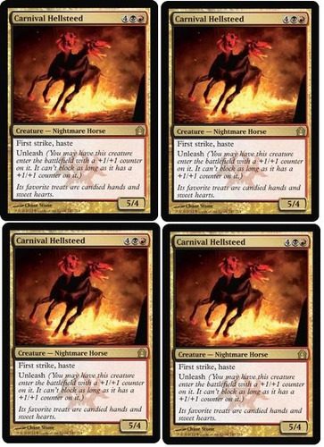 Magic: 4 Carnivale Hellsteed (corcel Infernal Del Carnaval)