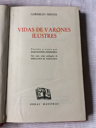 Imagen 3 de 5 de Vidas De Varones Ilustres Cornelio Nepote Ed. Iberia