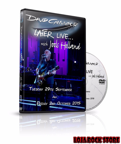 Dvd - David Gilmour Later With Jools Holland 2015