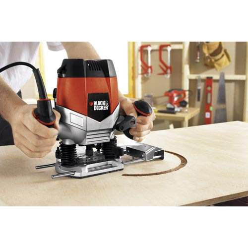 Fresadora Router 1200w Black & Decker Rp250 6 Fresas Maletin
